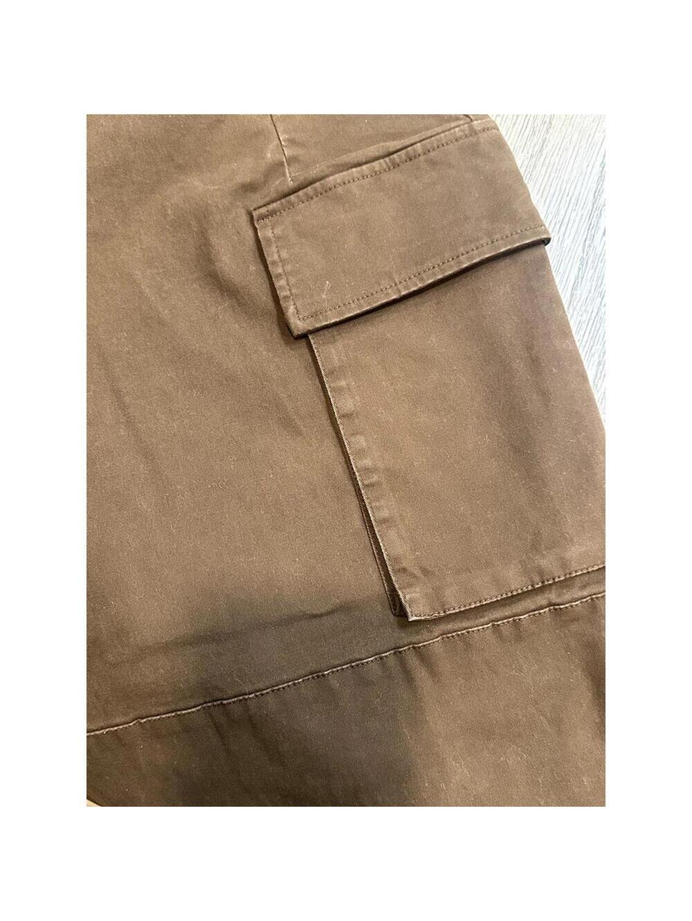 Revolve Bardot Tybi Cotton Cargo Wide Cargo Leg Pant in Brown; Women's 32 - Picture 5 of 7